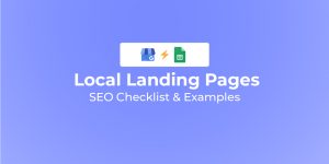 local landing page